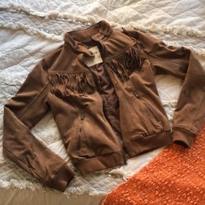 Hollister Fringe Bomber Jacket